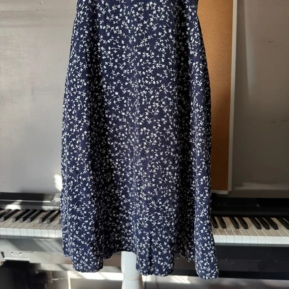 GAP Navy Blue Mini Dress with White Floral Pattern - Picture 4 of 5